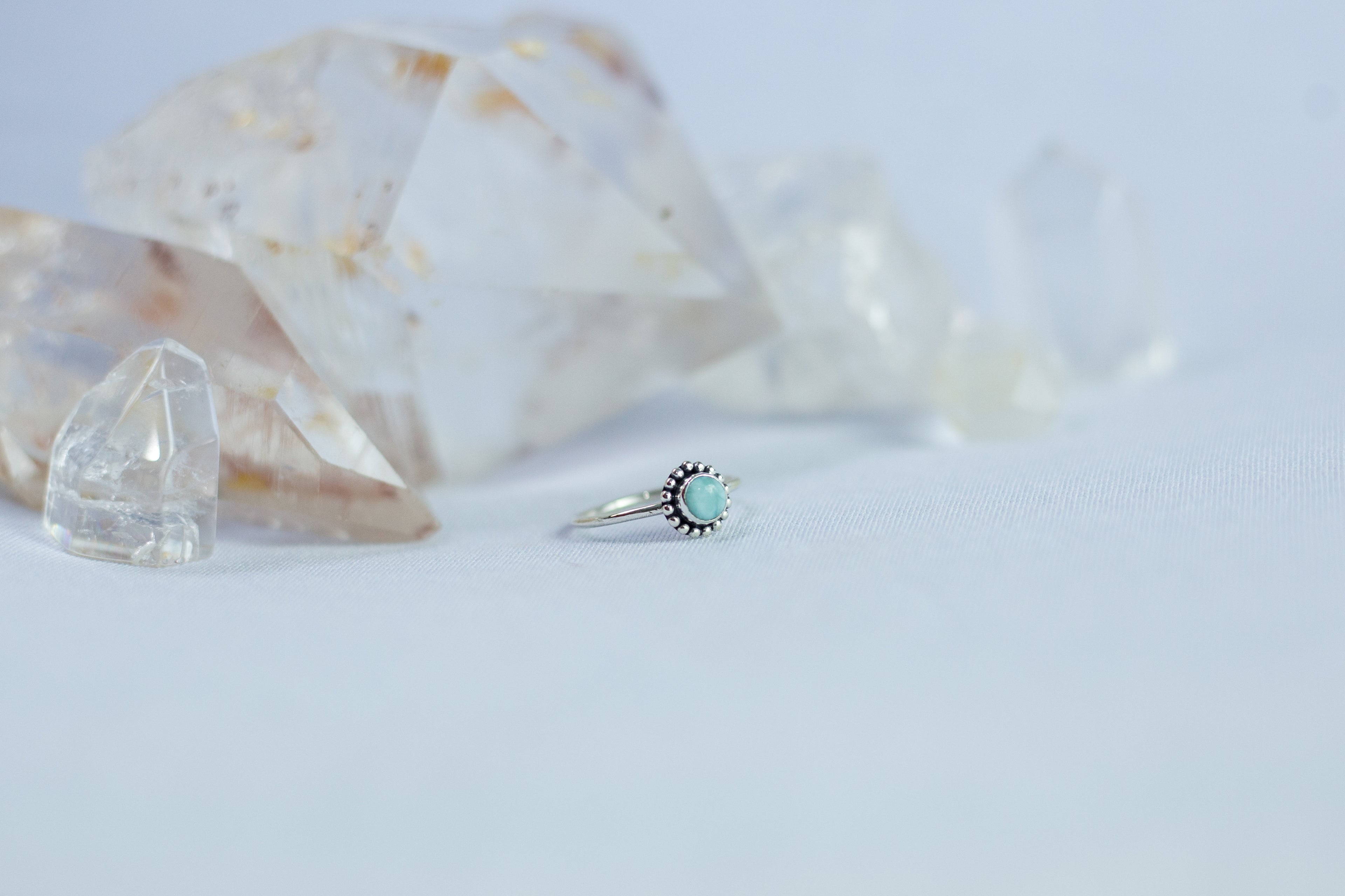 Anel Larimar Prata 925 image 3