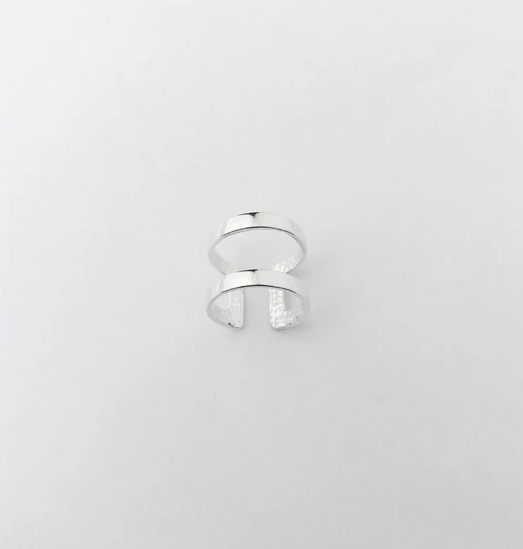 Anel Boho 2 Aros Prata 925 image 2