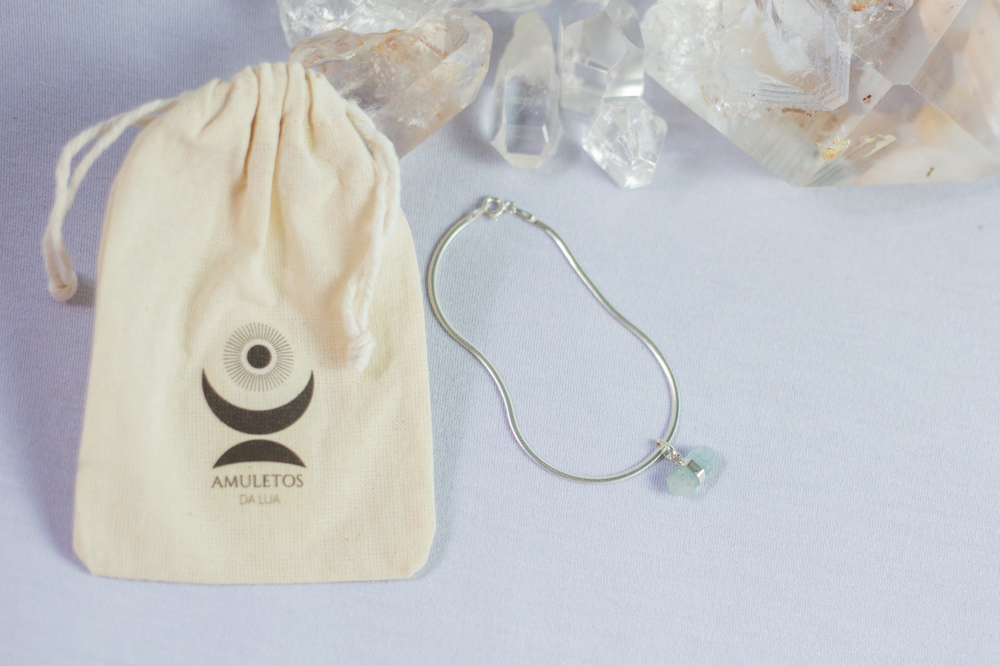 Pulseira Água Marinha Prata 925 image 3