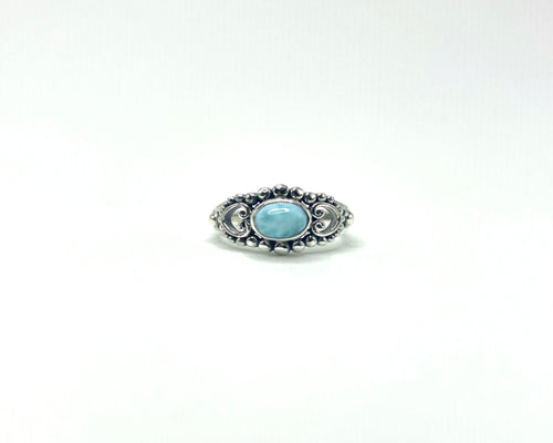 Anel Larimar Boho Prata 925 image 0